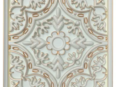 Decorative panels - Set 6 3D model