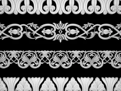 Path Ornament Pack 10 3D model