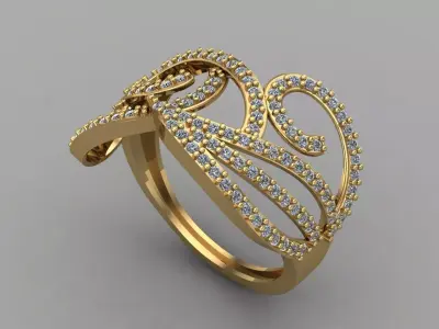 Women Ring 3DM Womens Ring 3d models 3D print model 3D print model 21