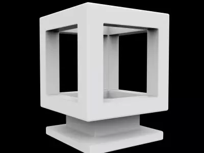 Hollow Cube Decor 3D Printable Model 3D print model