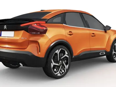 Citroen C4 2022 Low-poly 3D model