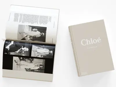 open coffetable book chloe 3D model