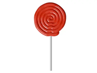Round lollipop 2 3D print model