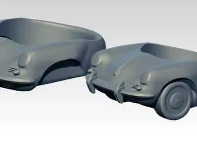 356 porsche jewel ring Lot of 2 version 3D print model