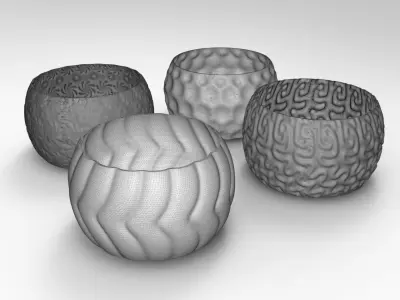 Modern Vase Collection - plant vase 3D print model
