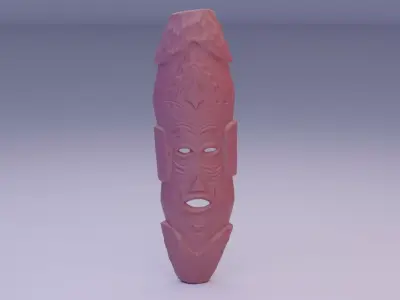African Mask 07  3D print model