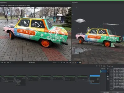 3DF Zephyr -  Car ZAZ 968m Low-poly 3D model