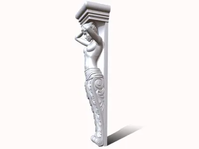 Column pattern girl  3D model