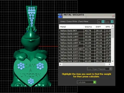 RHINO ANIMAL PENDANT 3D PRINTABLE MODEL  3D print model