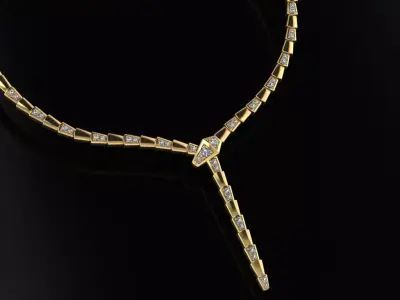 Bvlgari Serpenti Necklace  3D print model
