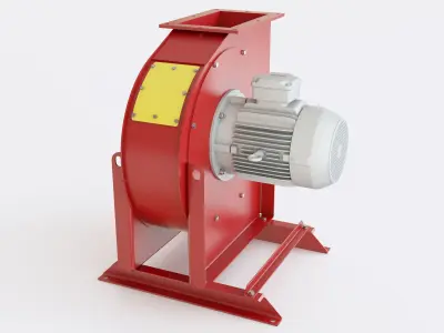 Industrial exhaust snail MH 500 3D model