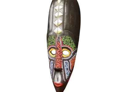 African Masks 3D model