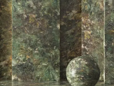 Luxury Green Marble Material 8K-Seamless-Tileable-No 78 3D model
