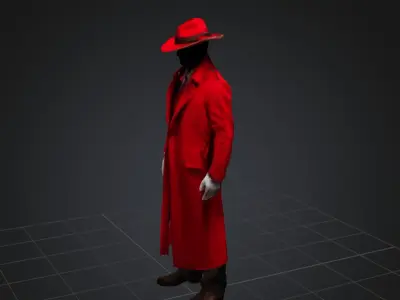 Mysterious person 3D print model