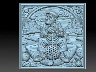 Golf Club 3D print model