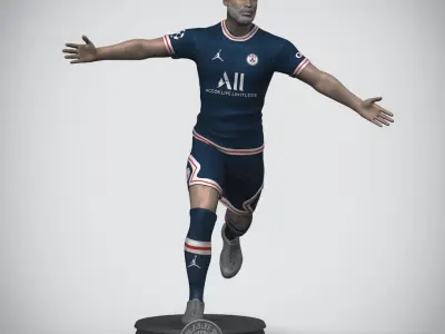 Neymar JR 3D Printable 2 3D print model