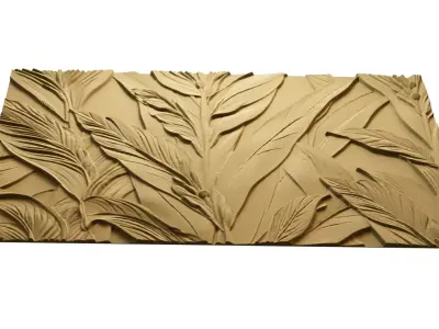 modern tv panel wall decor set relief stl mural CNC 253 3D model