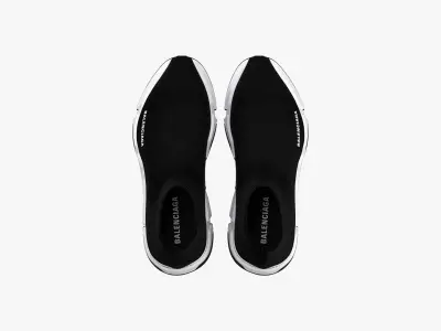 Balenciaga Speed Trainers Black 3D model