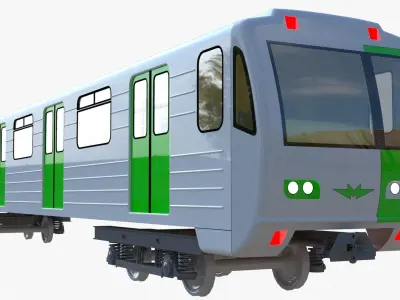 Subway car 81-71 3D model