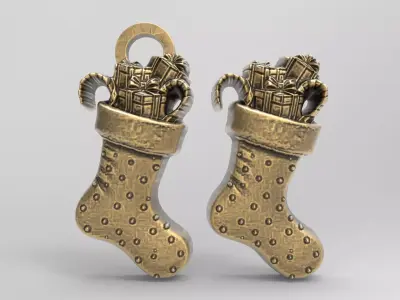 christmas sanda gifts 3 decor  3D print model