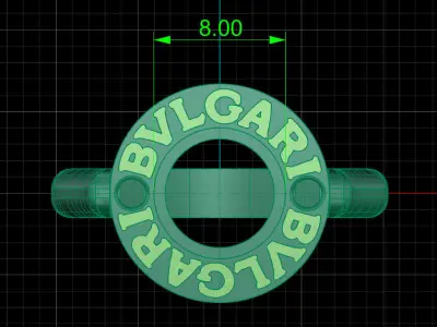 bvlgari ring 3D print model