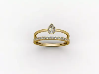 Gold Ring Print 3d Ring stl 3D print model