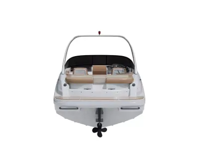 Powerboat Low-poly 3D model