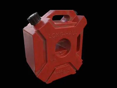 Gasoline Canister PBR Low-poly 3D model