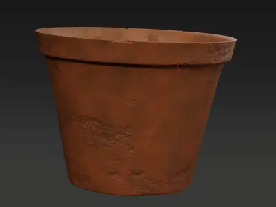 Ancient Clay pots pack Low-poly 3D model