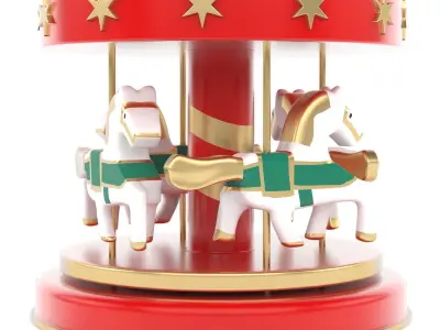 Carousel Music Box 3D model