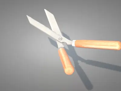 Garden Pruning Shears 3D model