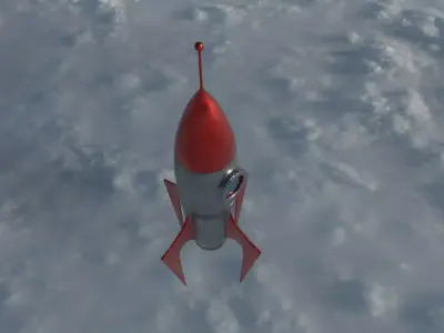 Spaceship rocket Free 3D model