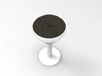 Dry Vase Low-poly 3D model
