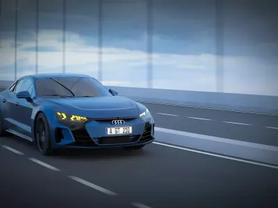 2021 Audi e-tron GT 3D model