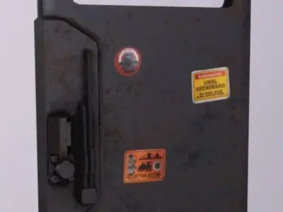 Metal Door Low-poly 3D model