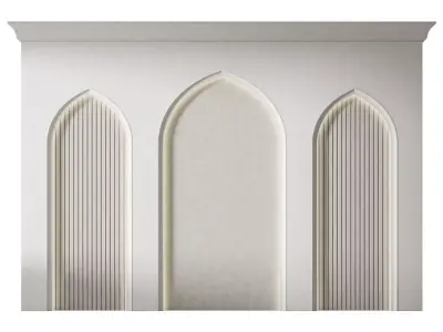 Arch 04  Arabic Wall Decor 3D model