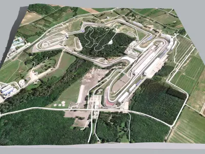 The Hungaroring  Mogyorod Budapest Hungary 3D model