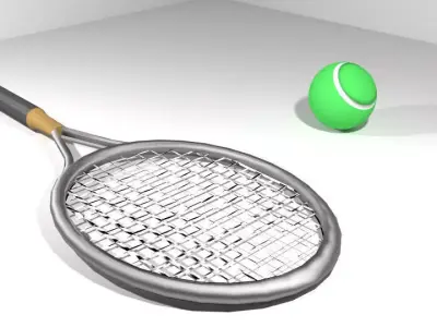 Sport Equipment - Tennis 3D model