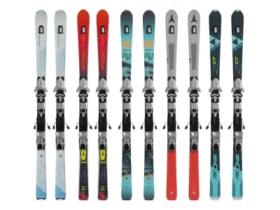 Skis Kit BLENDER 3D Model Cycles 3D model