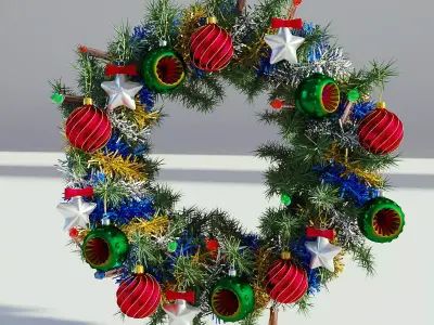 Christmas Wreath 3D model