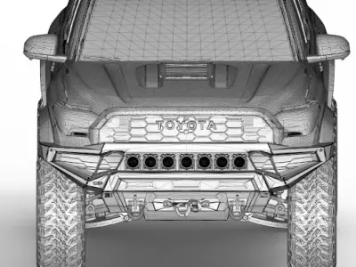 Toyota 4runner 6ta gen con bumper ARB 3D model