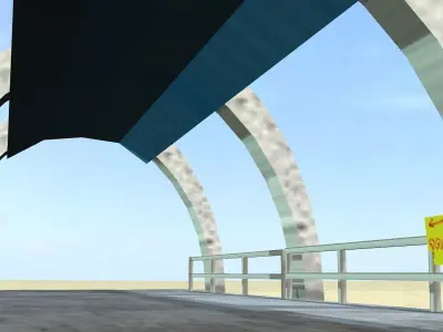 Port  boat accommodation 3D model