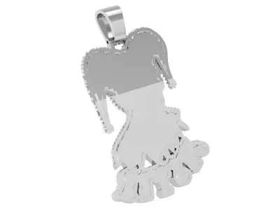 Clown Diamond Pendant 4582 3D print model