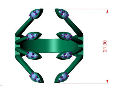  Women Ring  3D print model