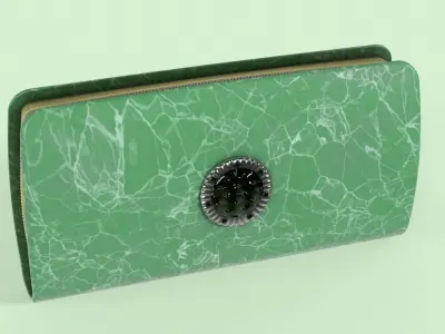 Clutch Purse Wallet Low-poly 3D model