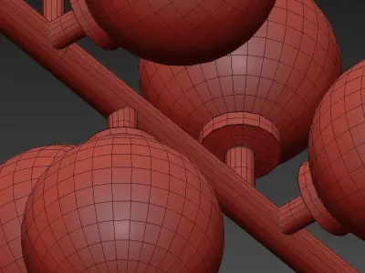 Bubble Stik Cold Chandelier 3D model