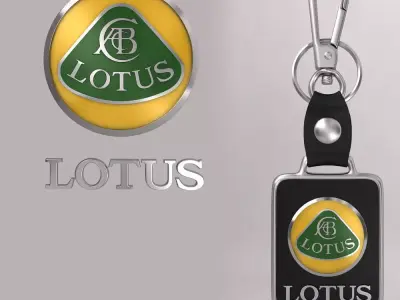 Lotus car logo keychain 3d model  3D model