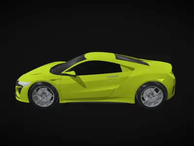 acura-nsx-car 3d model Low-poly 3D model