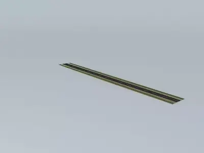 niche road with line Free 3D model