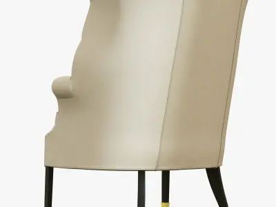 Restoration Hardware 19th English Wing Chair 3D model